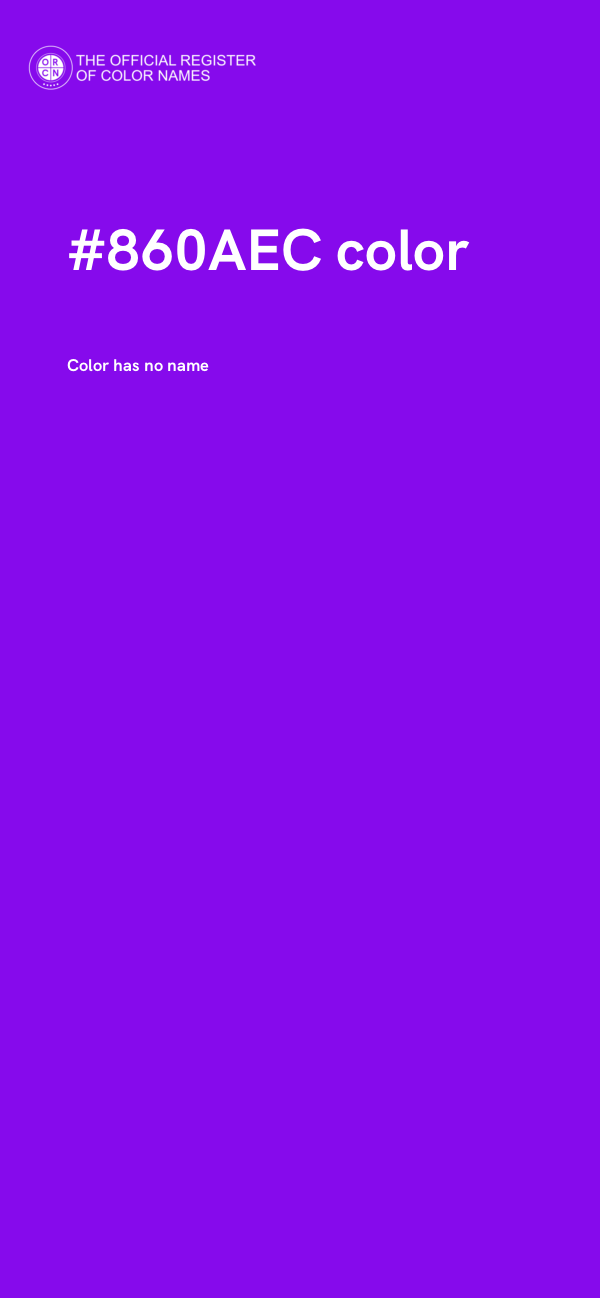 #860AEC color image