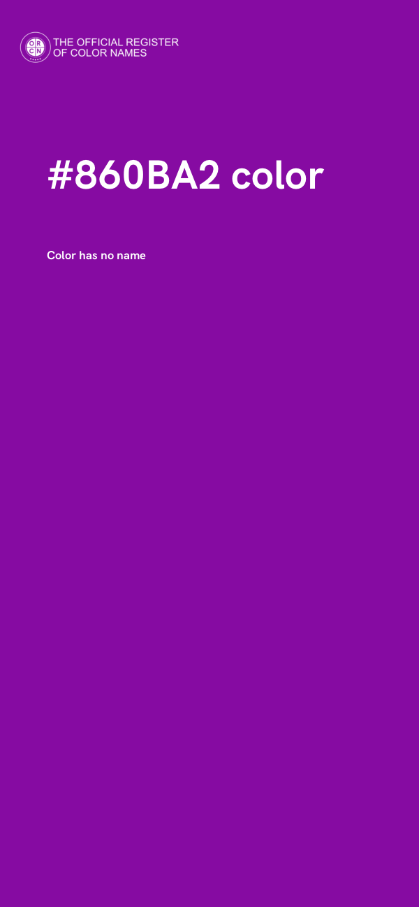 #860BA2 color image