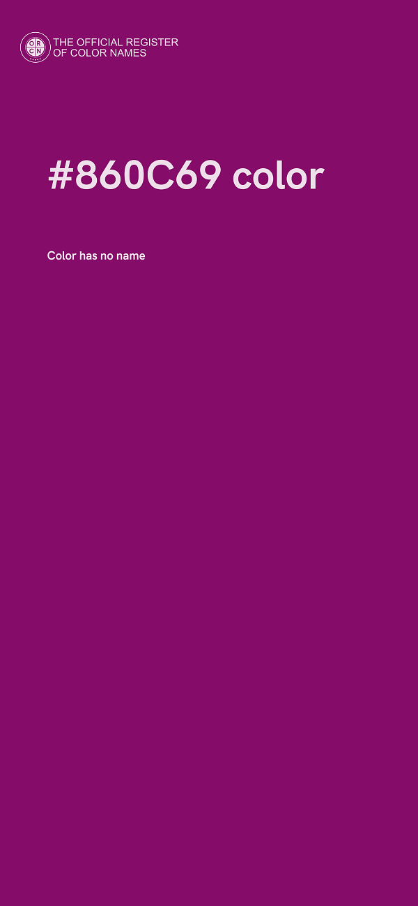 #860C69 color image