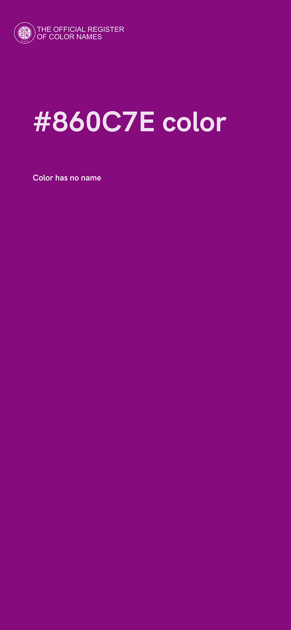 #860C7E color image