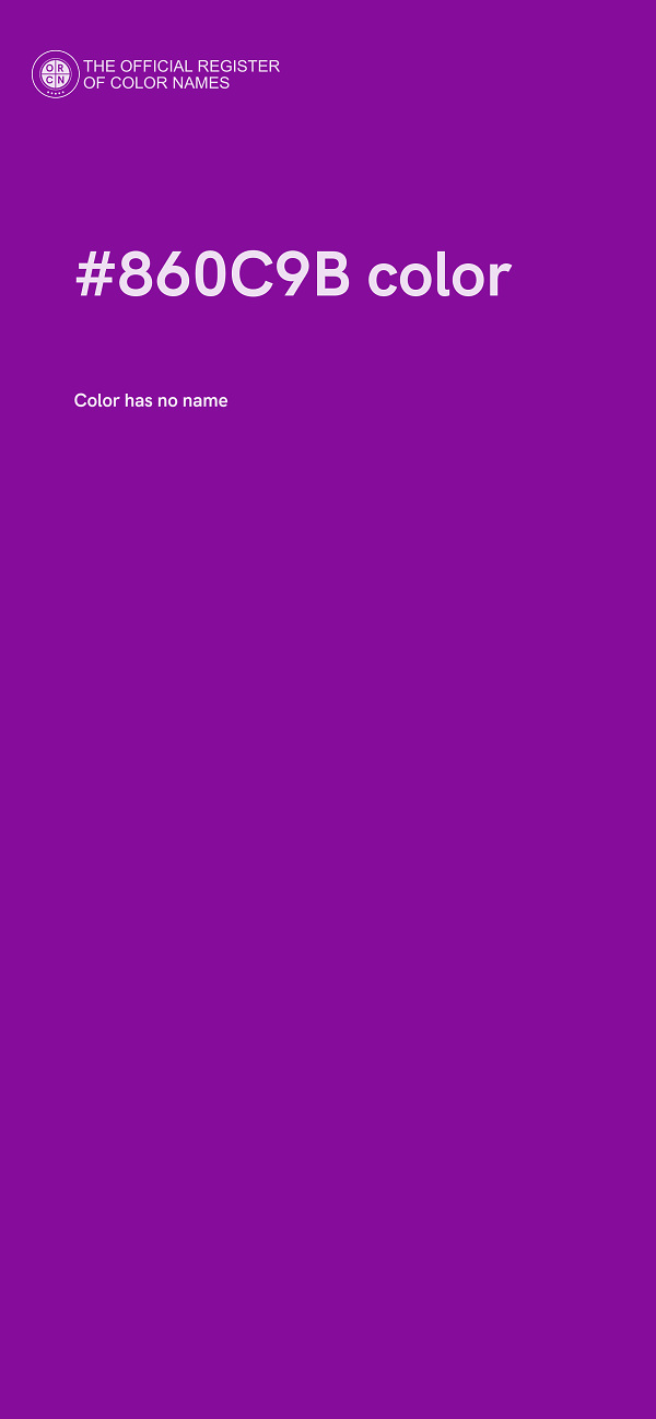 #860C9B color image