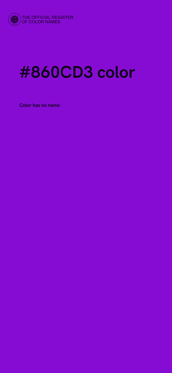 #860CD3 color image