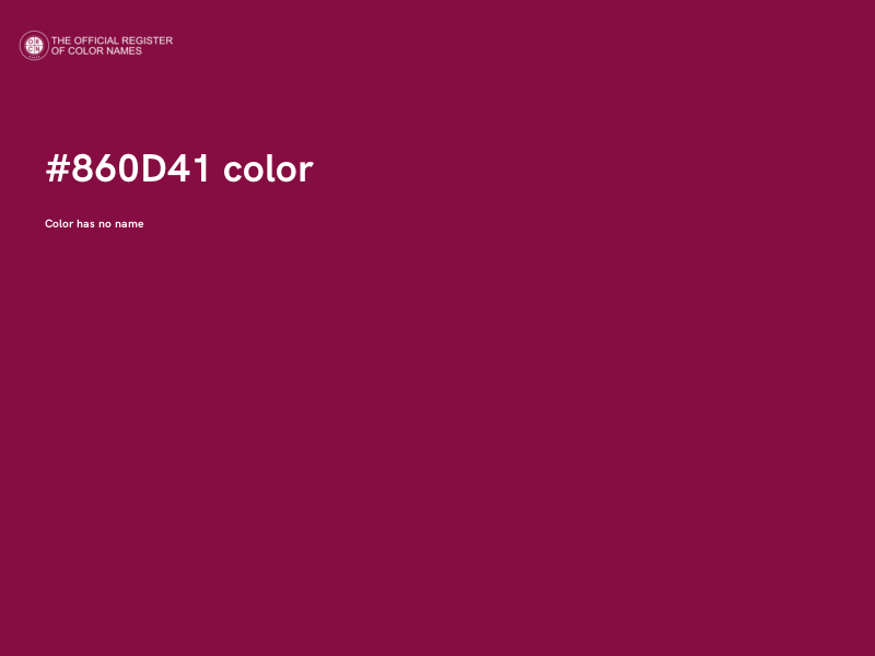 #860D41 color image