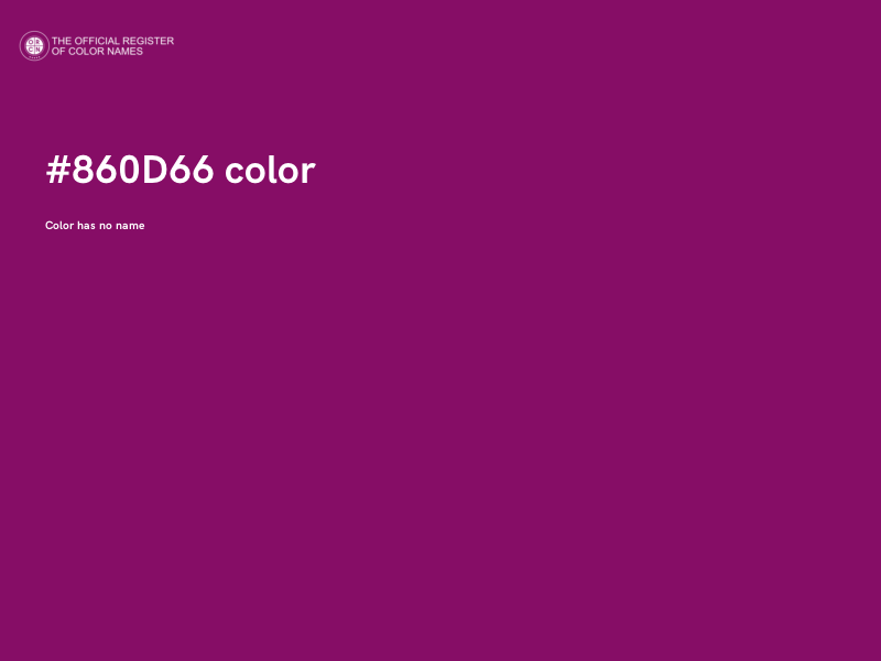 #860D66 color image