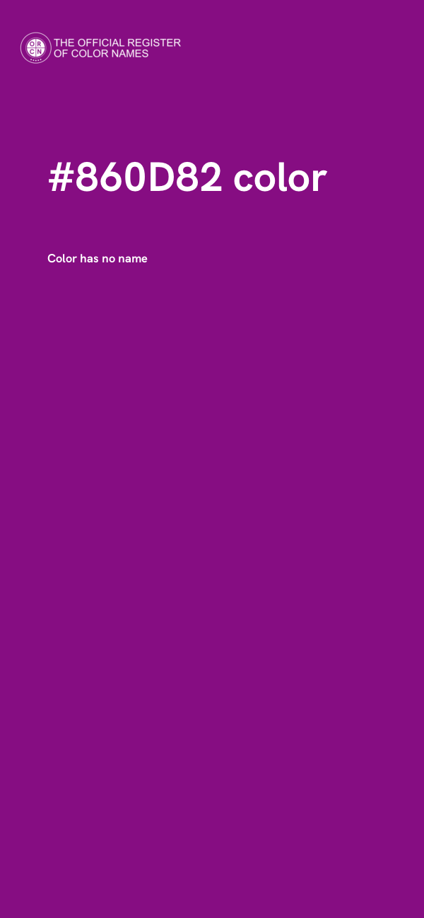 #860D82 color image