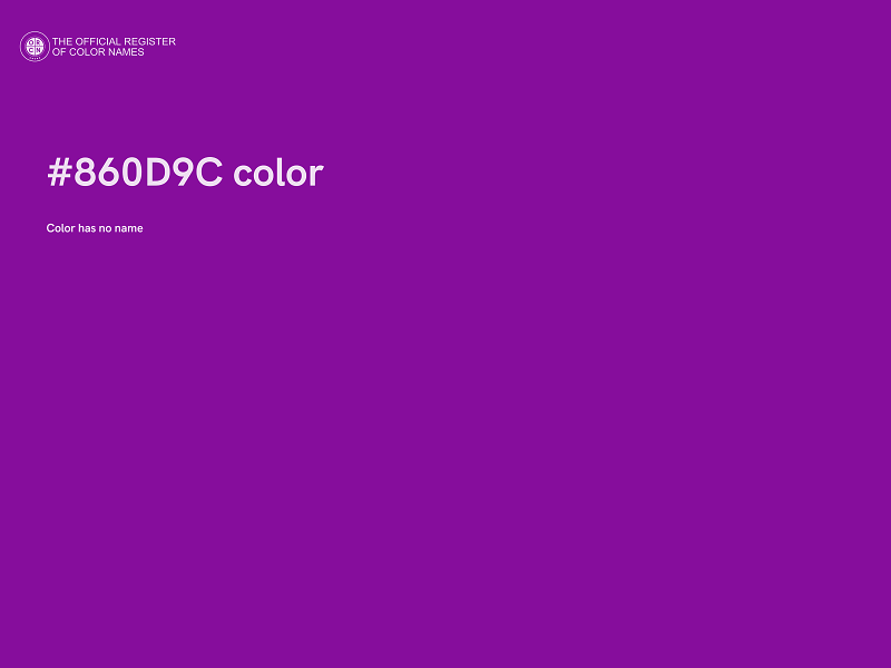 #860D9C color image
