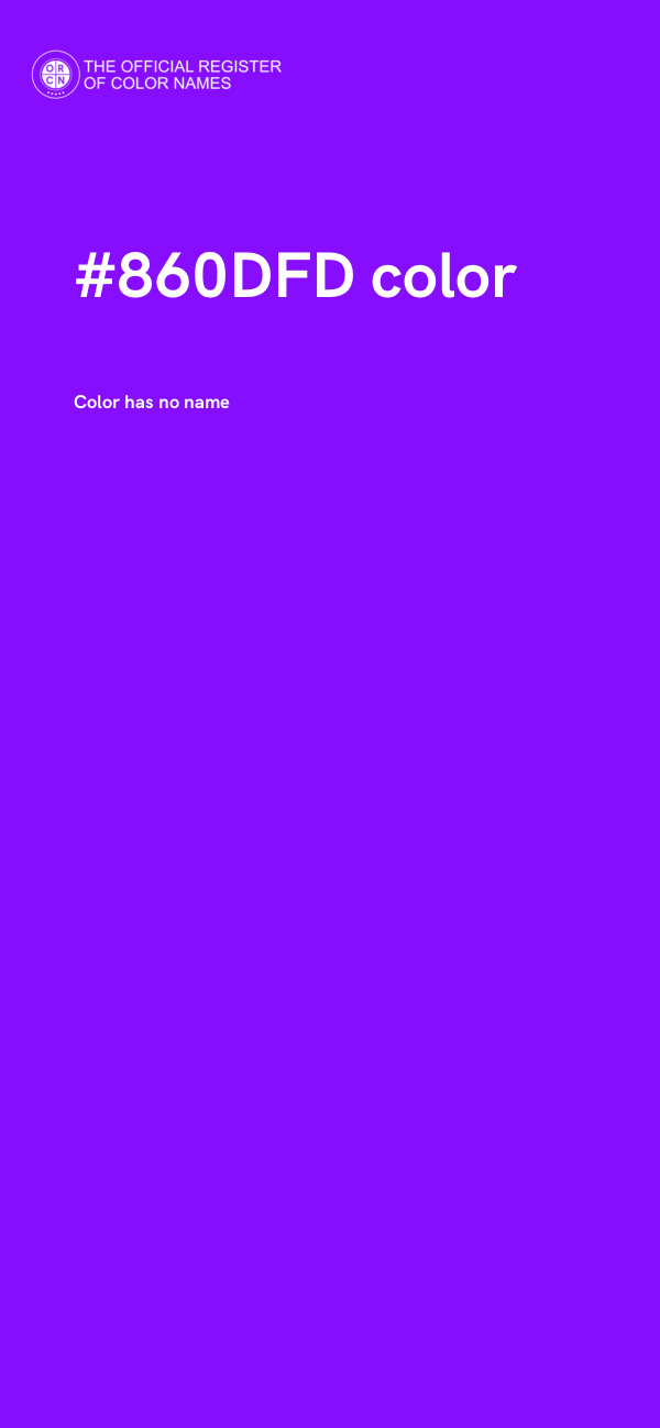 #860DFD color image