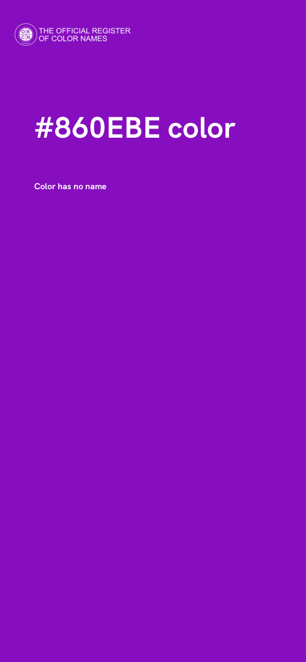 #860EBE color image