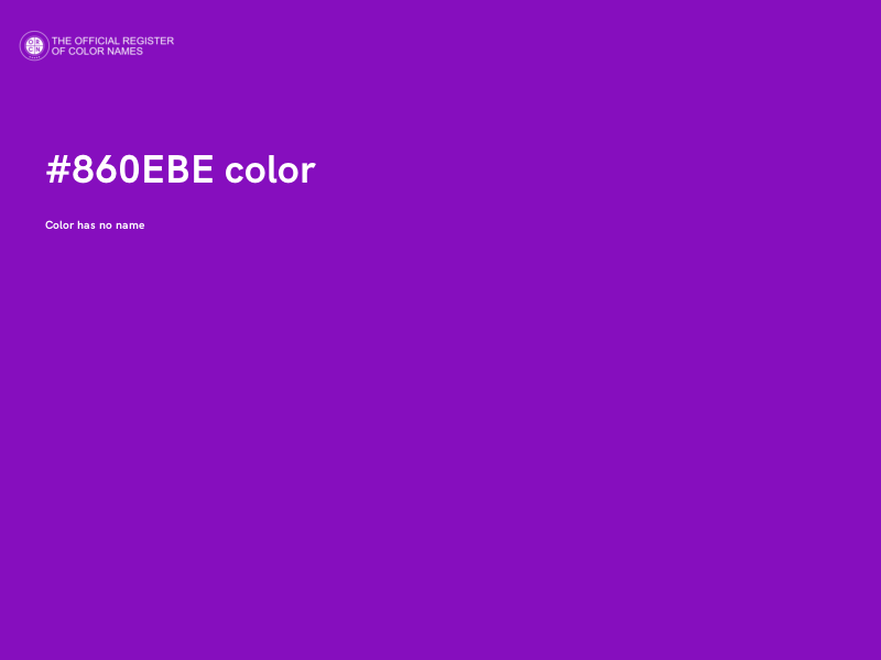 #860EBE color image