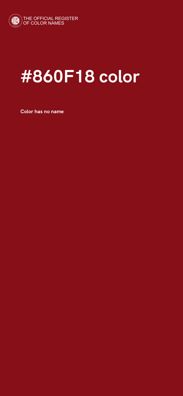 #860F18 color image