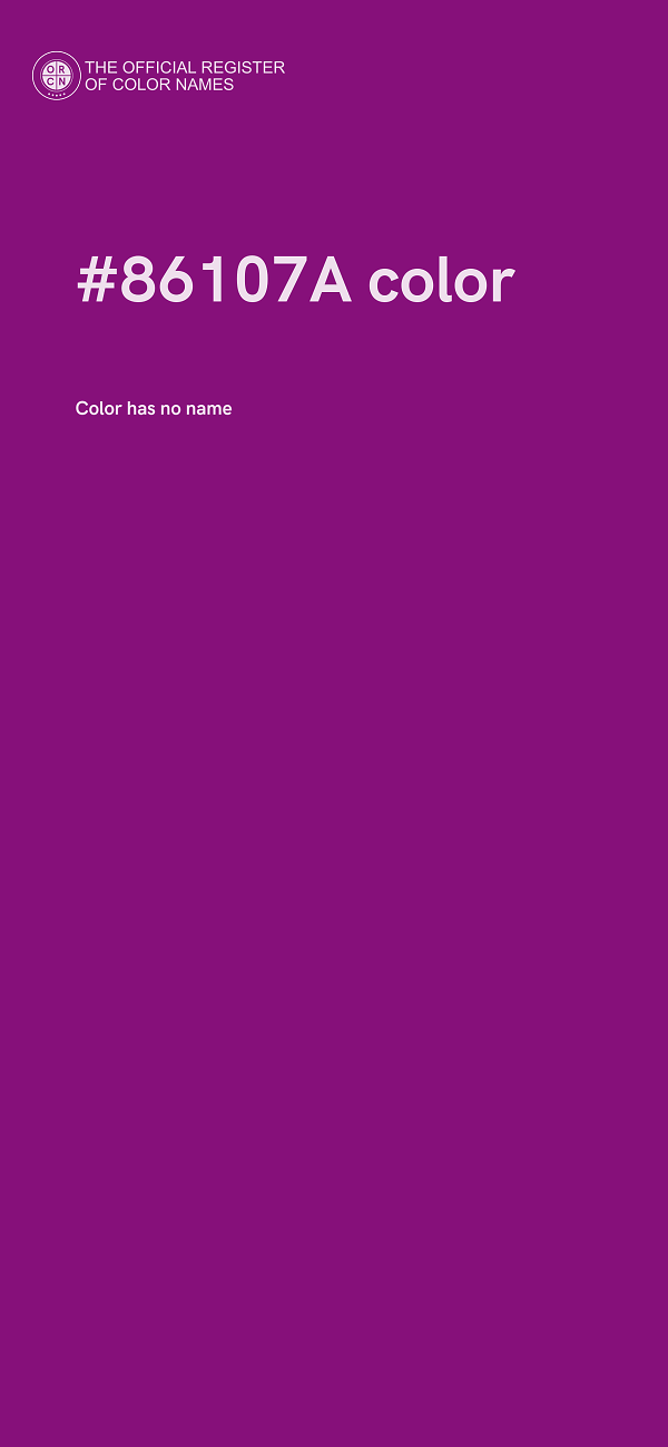 #86107A color image