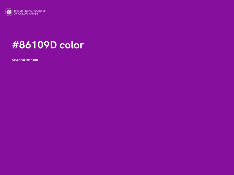 #86109D color image