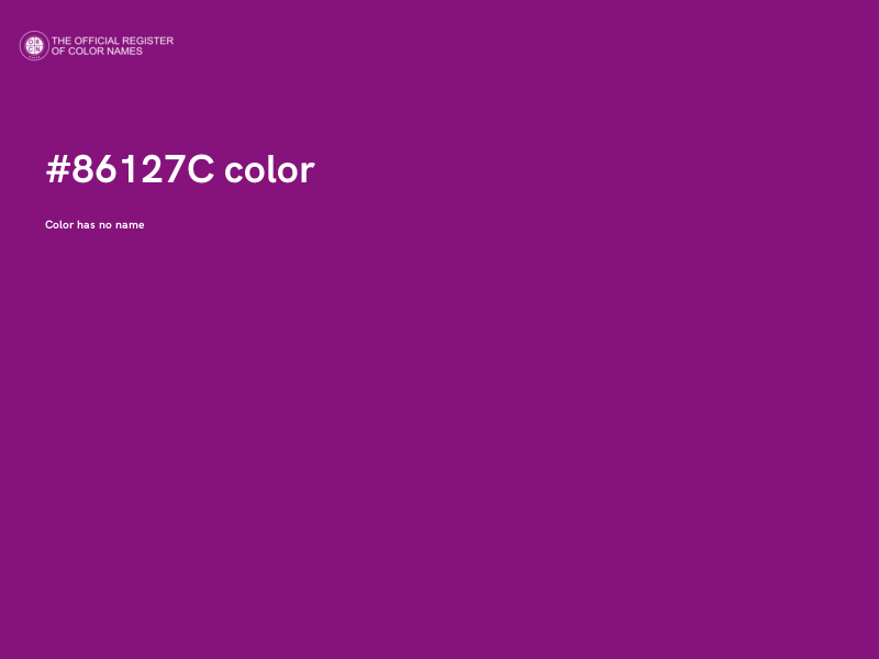 #86127C color image