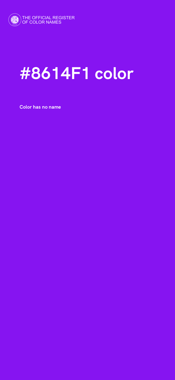 #8614F1 color image