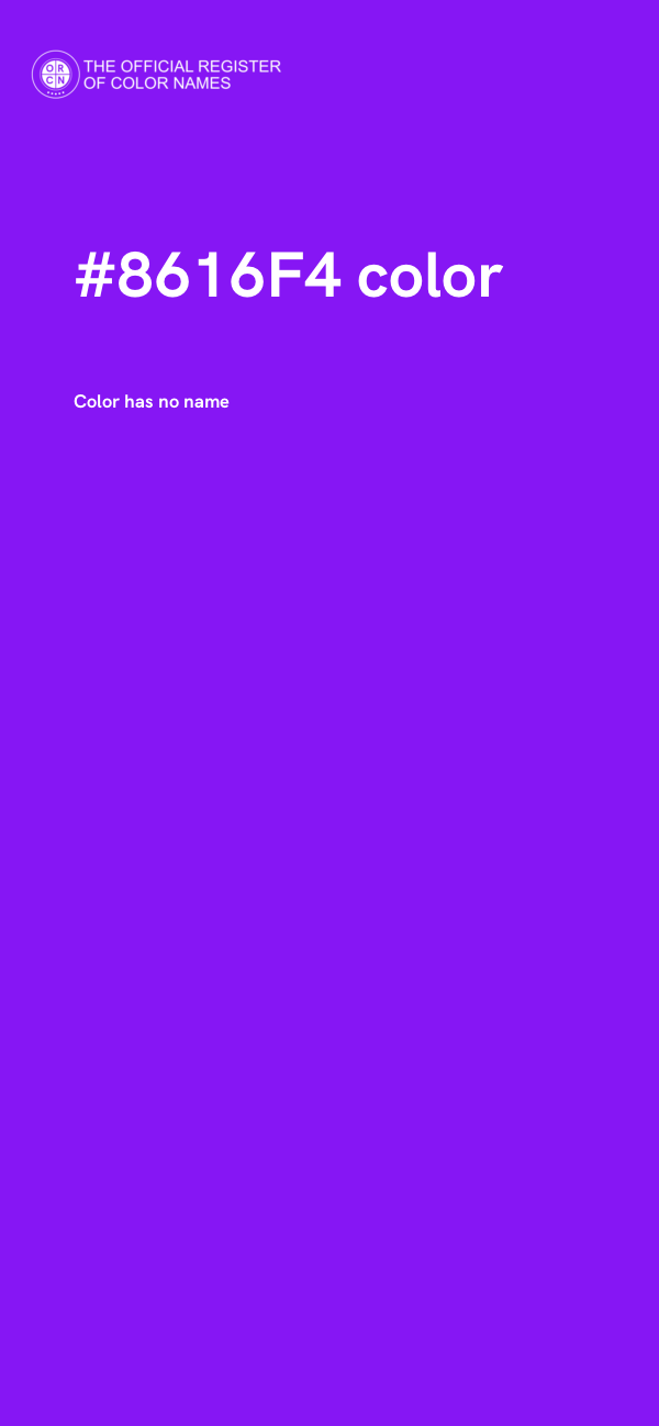 #8616F4 color image