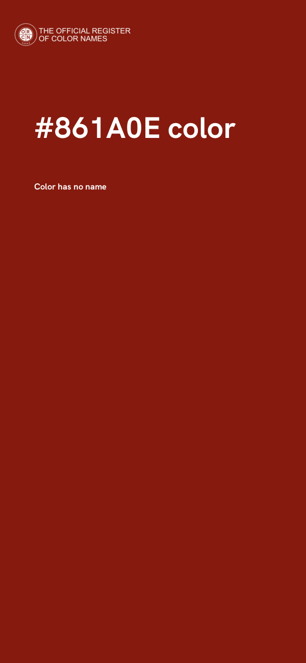 #861A0E color image