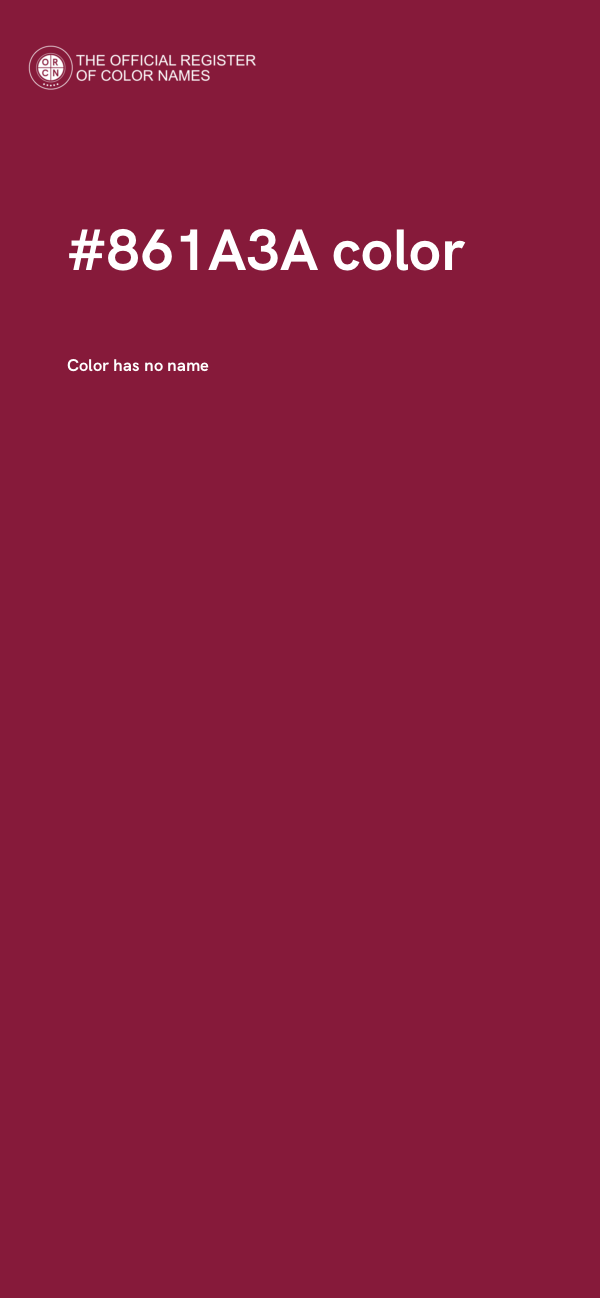 #861A3A color image