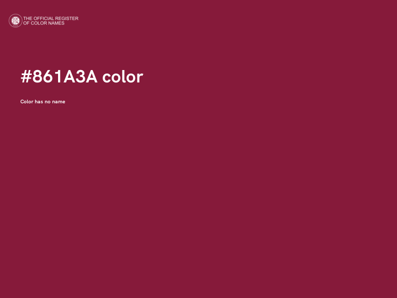 #861A3A color image