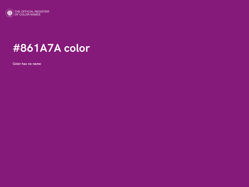 #861A7A color image