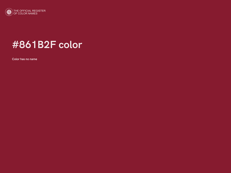 #861B2F color image