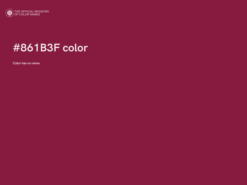 #861B3F color image