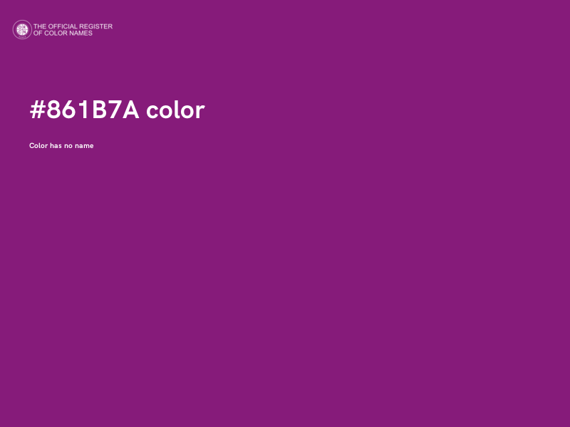 #861B7A color image