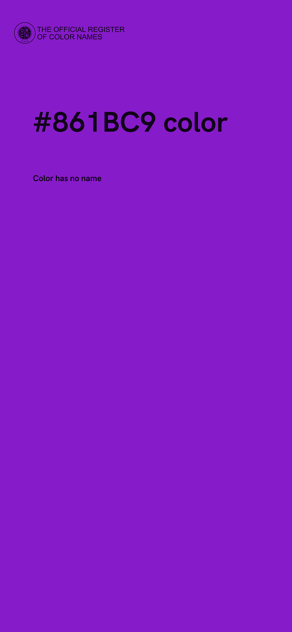 #861BC9 color image
