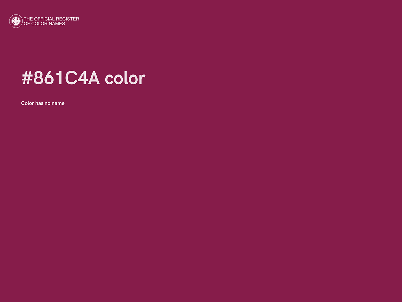 #861C4A color image