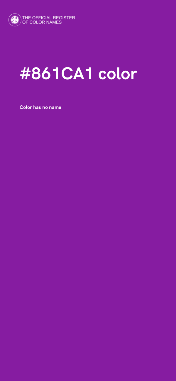 #861CA1 color image