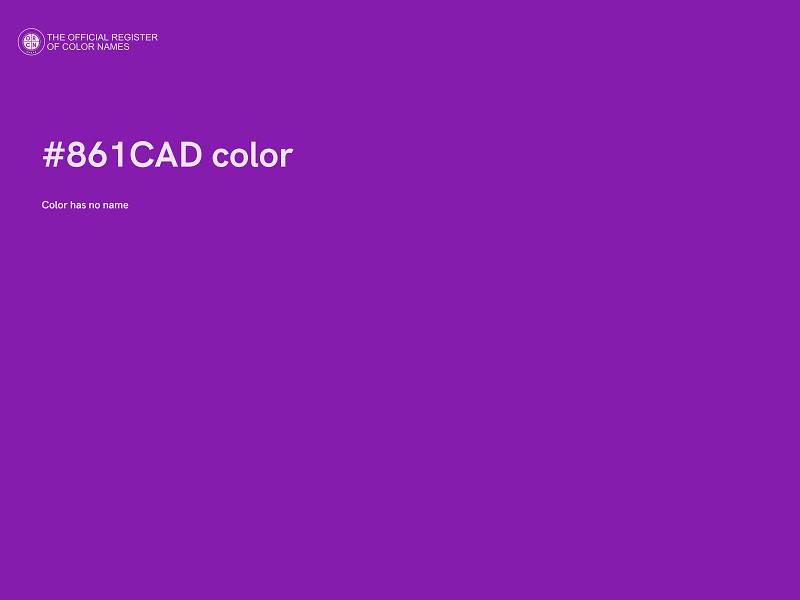 #861CAD color image