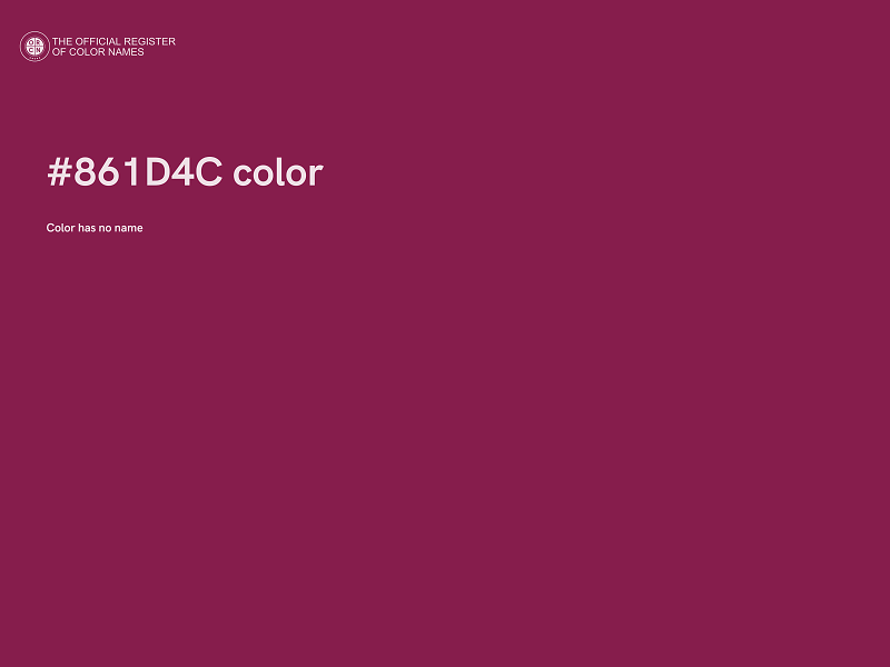 #861D4C color image