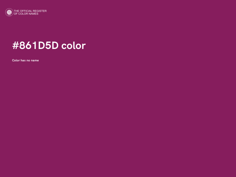 #861D5D color image