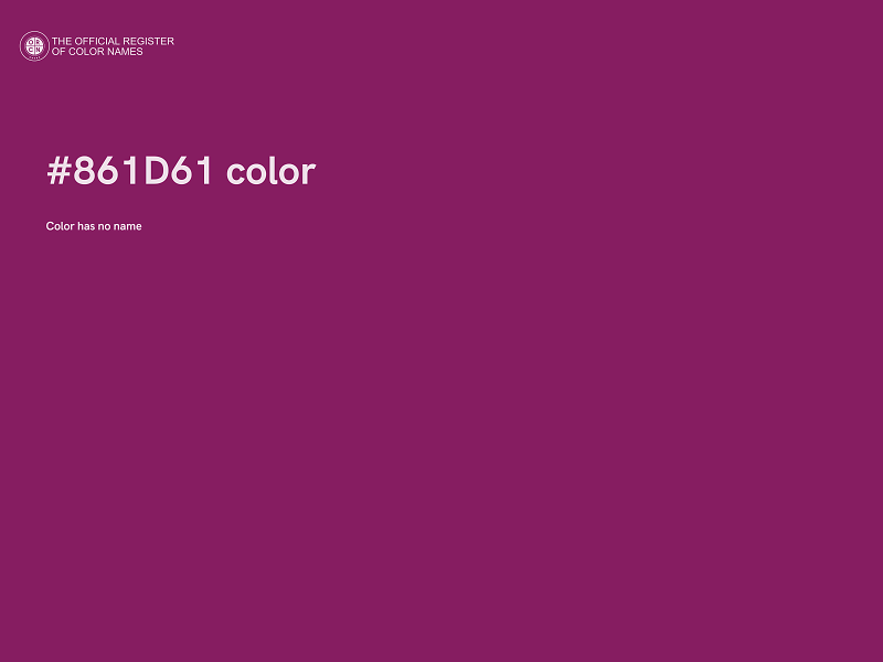 #861D61 color image