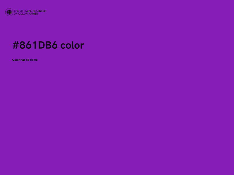 #861DB6 color image