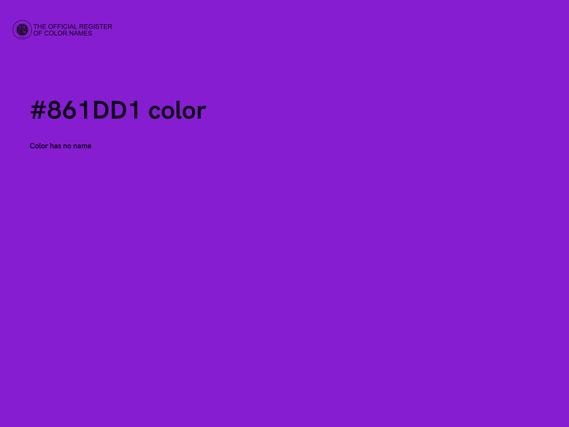 #861DD1 color image