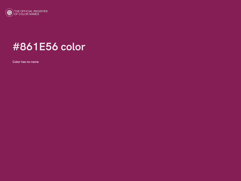#861E56 color image