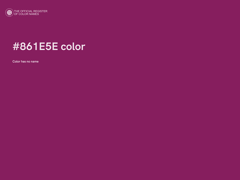 #861E5E color image