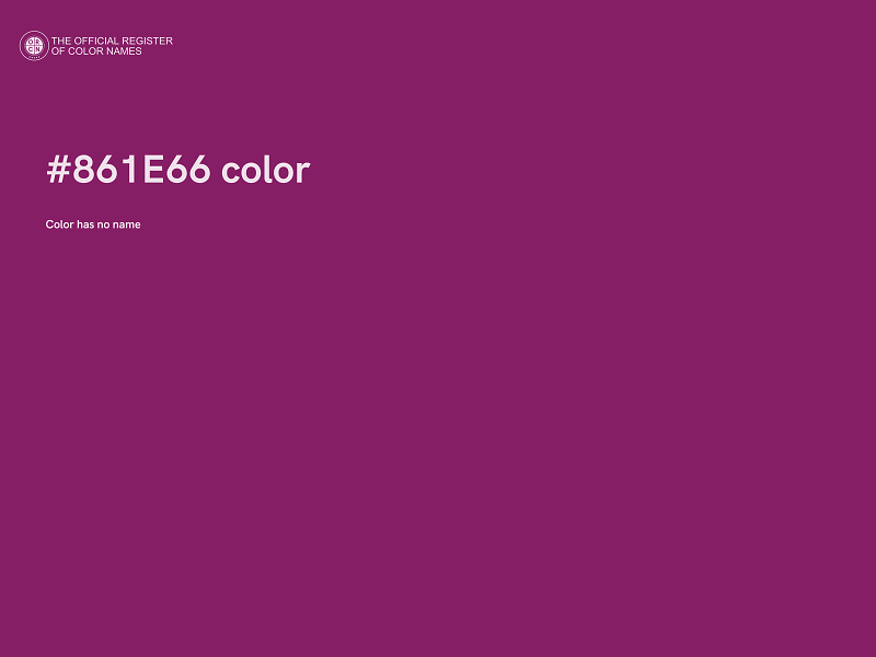 #861E66 color image