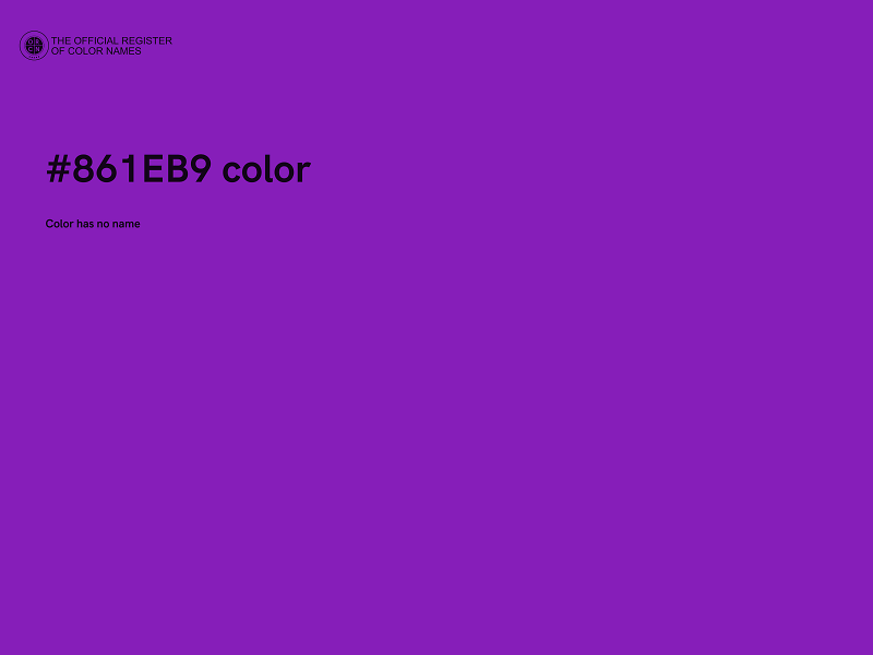 #861EB9 color image