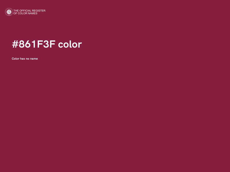 #861F3F color image