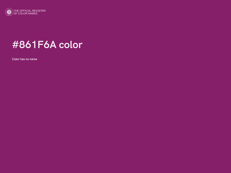 #861F6A color image