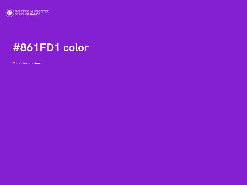 #861FD1 color image
