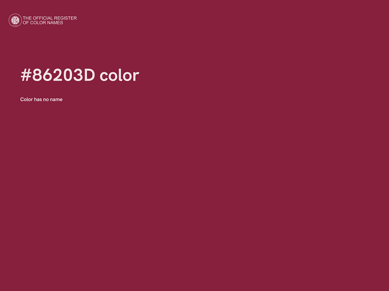 #86203D color image