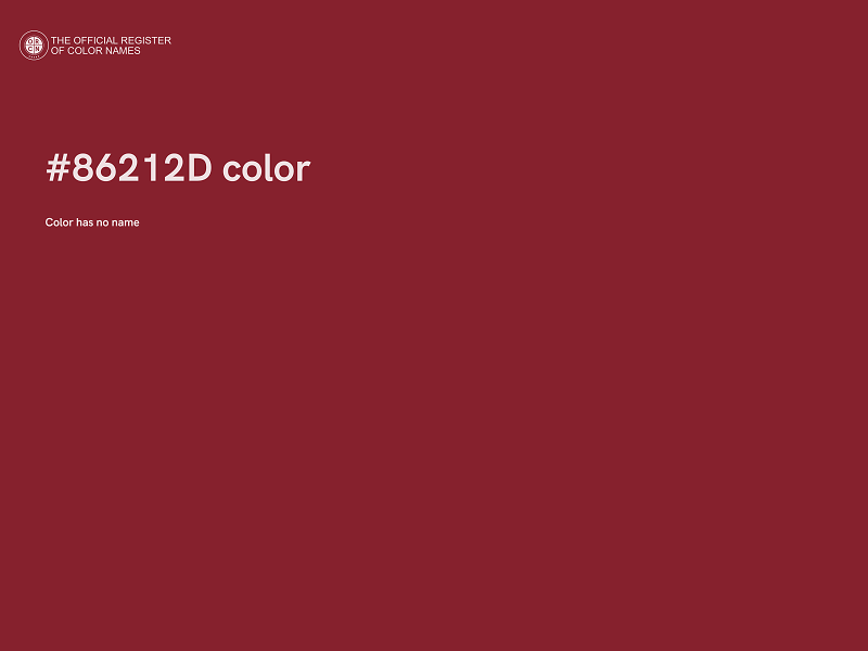 #86212D color image
