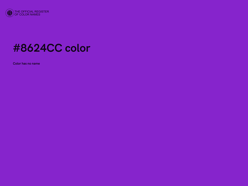 #8624CC color image