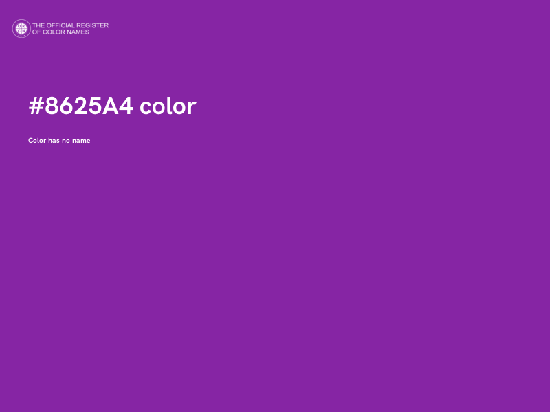 #8625A4 color image