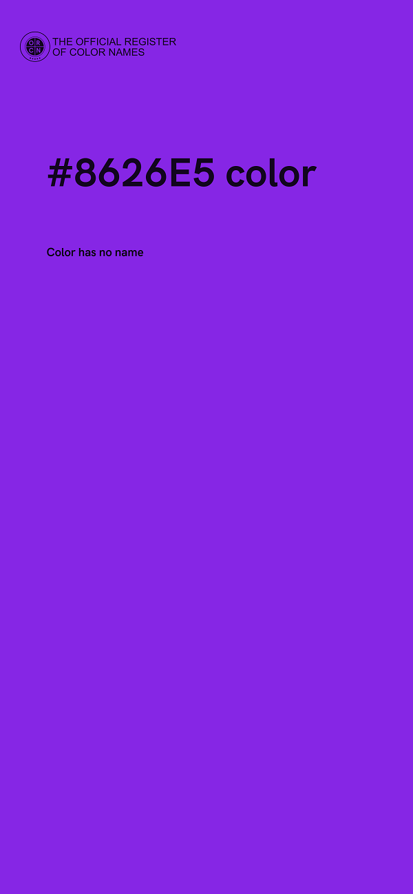 #8626E5 color image