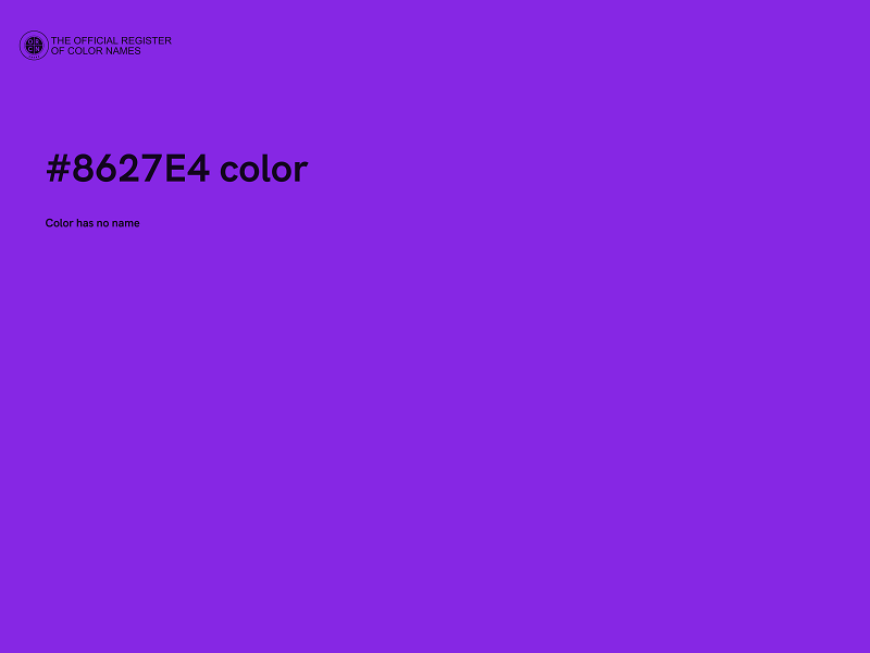 #8627E4 color image