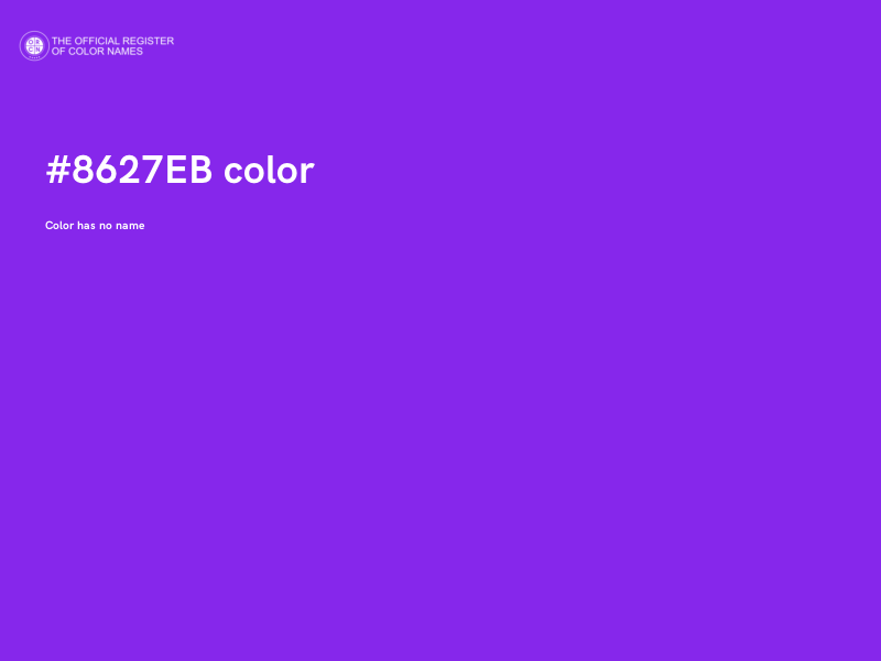 #8627EB color image