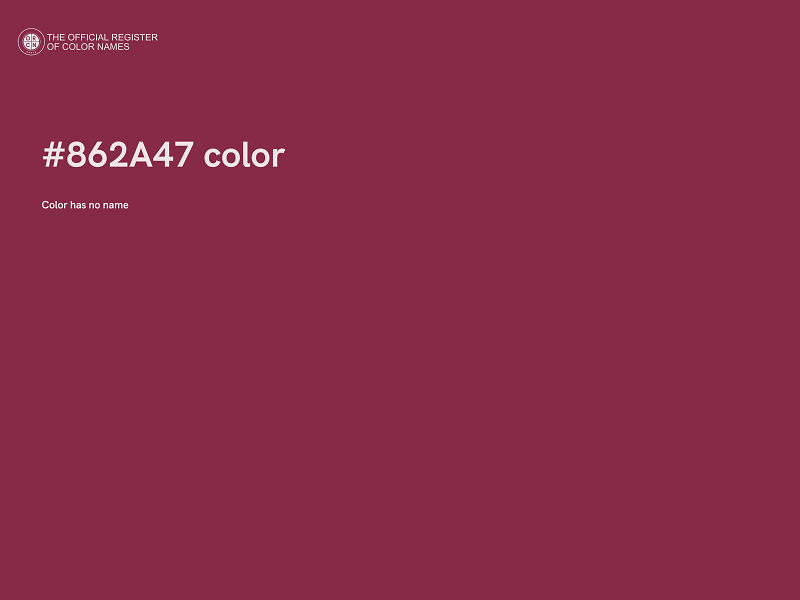 #862A47 color image